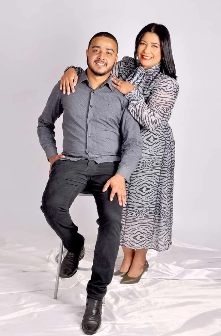 Luziléia de Jesus e Everton Nascimento juntos